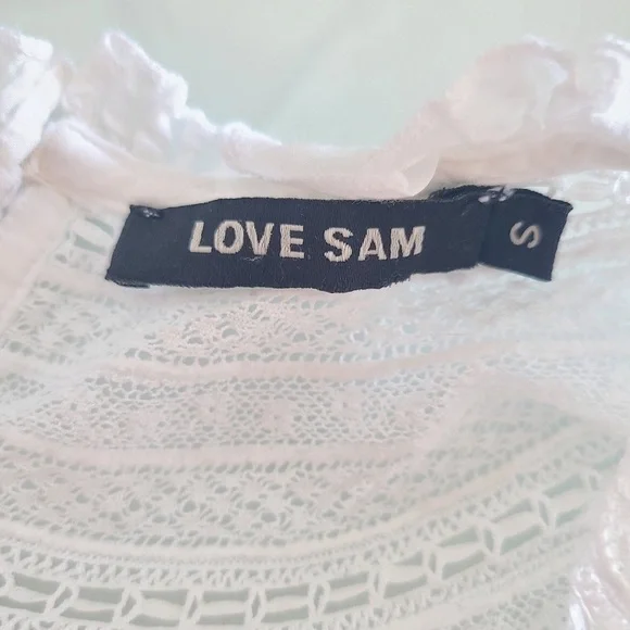 LOVE SAM White Lace Top - Picture 6 of 8